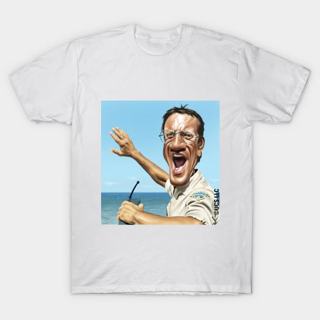 Chief Brody from 'Jaws' T-Shirt by RichardFarrell